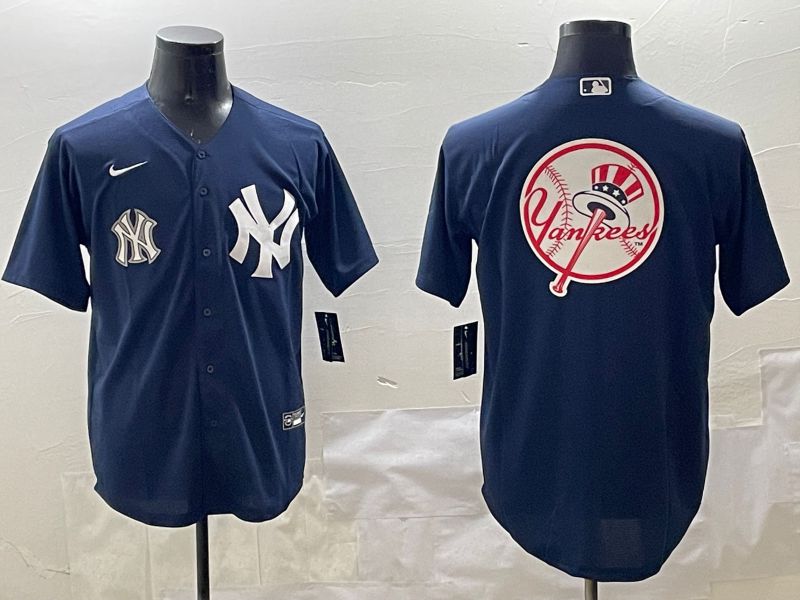 Men New York Yankees Blank Black Game 2025 Nike MLB Jersey style 18